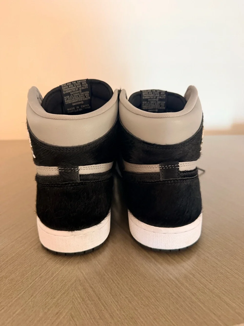 Nike Air Jordan 1 High Black and Grey Sneakers